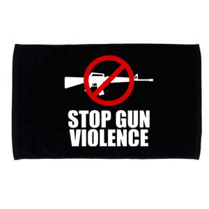 Stop Gun Violence Anti Guns Microfiber Hand Towel