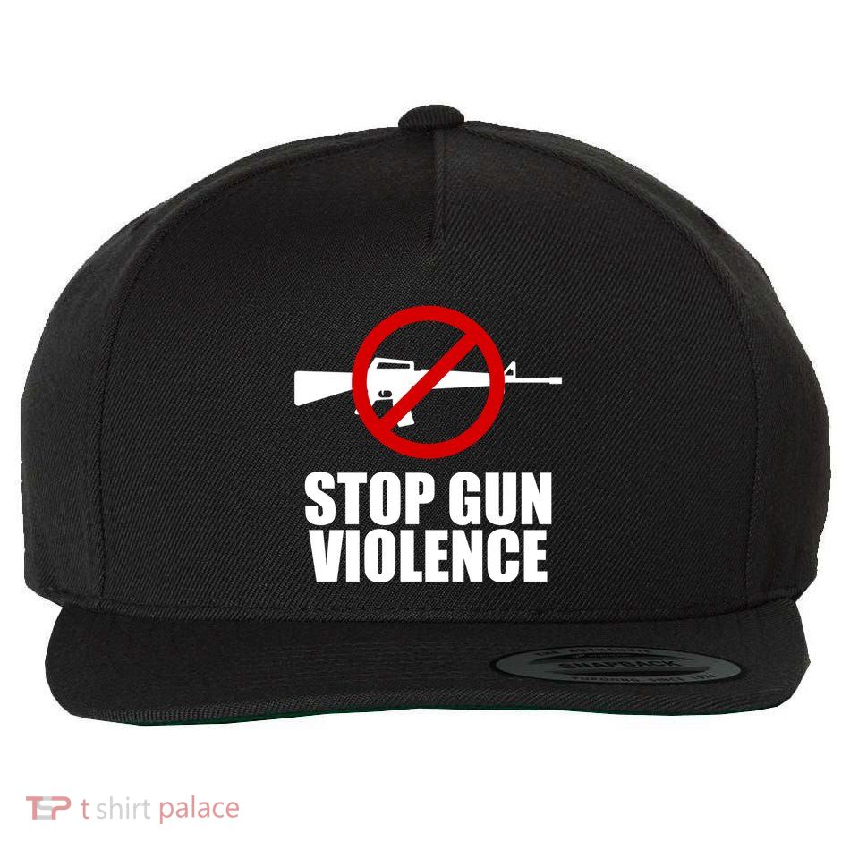 Stop Gun Violence Anti Guns Wool Snapback Cap