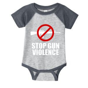 Stop Gun Violence Anti Guns Infant Baby Jersey Bodysuit