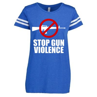 Stop Gun Violence Anti Guns Enza Ladies Jersey Football T-Shirt