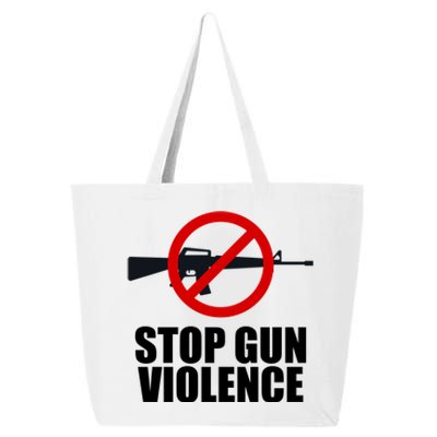 Stop Gun Violence Anti Guns 25L Jumbo Tote