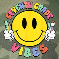 Seventh Grade Vibes Teachers 7th Grade Team Back To School Legacy Tie Dye Trucker Hat