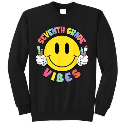 Seventh Grade Vibes Teachers 7th Grade Team Back To School Sweatshirt