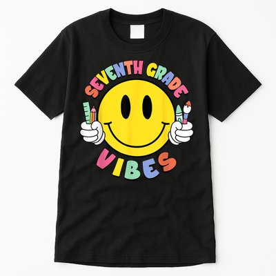 Seventh Grade Vibes Teachers 7th Grade Team Back To School Tall T-Shirt