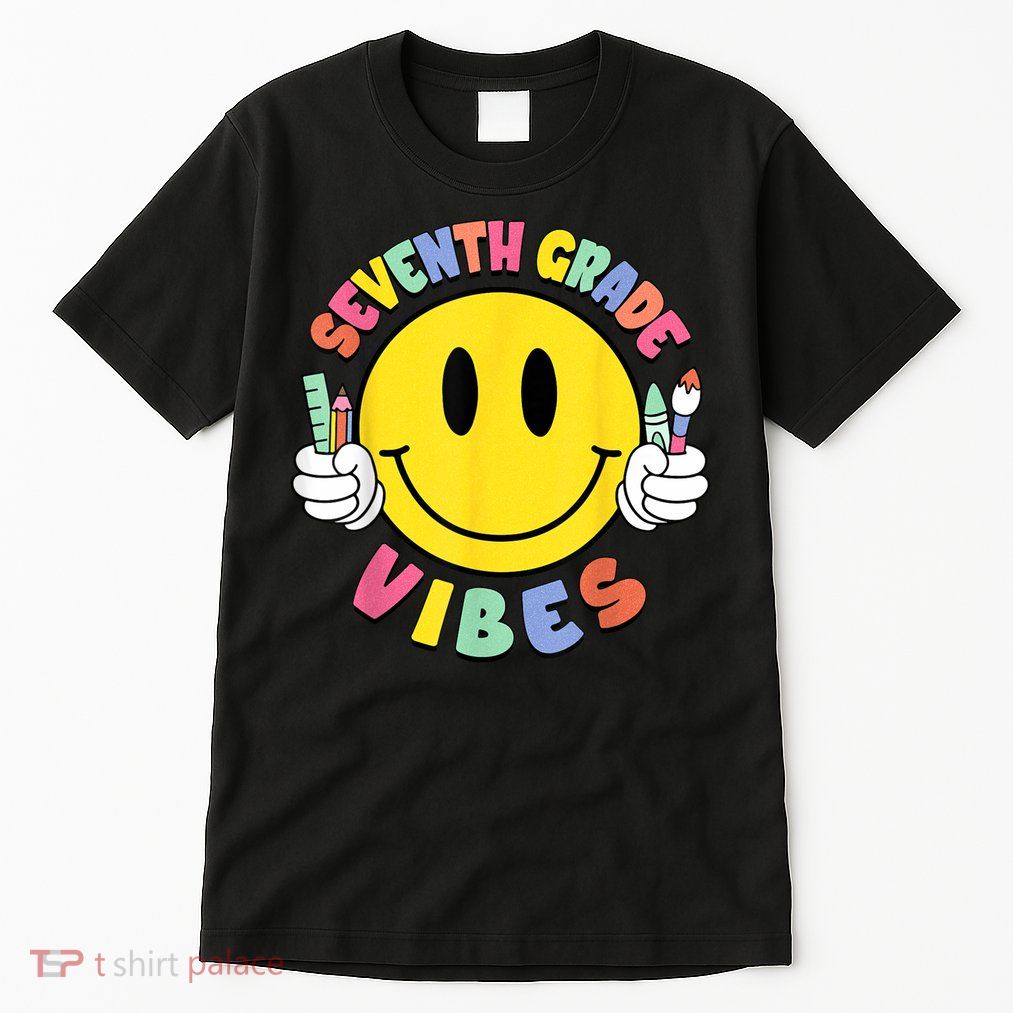 Seventh Grade Vibes Teachers 7th Grade Team Back To School Tall T-Shirt