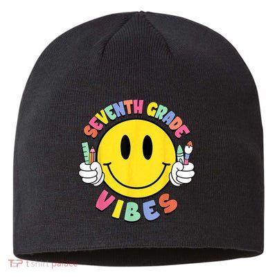 Seventh Grade Vibes Teachers 7th Grade Team Back To School Sustainable Beanie