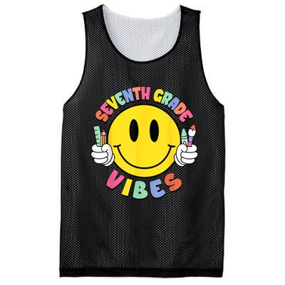 Seventh Grade Vibes Teachers 7th Grade Team Back To School Mesh Reversible Basketball Jersey Tank