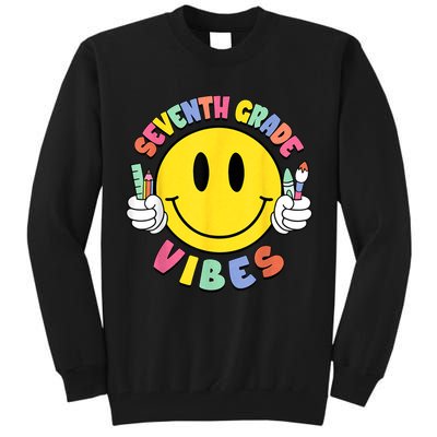 Seventh Grade Vibes Teachers 7th Grade Team Back To School Tall Sweatshirt
