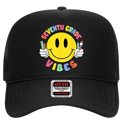 Seventh Grade Vibes Teachers 7th Grade Team Back To School Trucker Hat