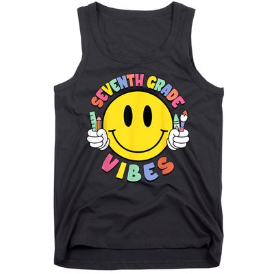 Seventh Grade Vibes Teachers 7th Grade Team Back To School Tank Top
