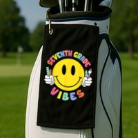 Seventh Grade Vibes Teachers 7th Grade Team Back To School Golf Towel