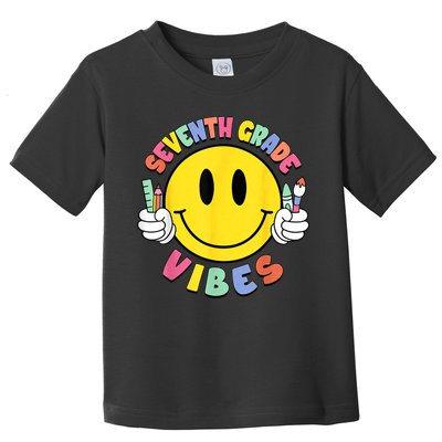 Seventh Grade Vibes Teachers 7th Grade Team Back To School Toddler T-Shirt