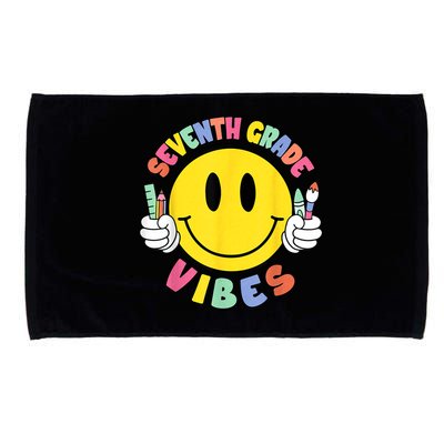 Seventh Grade Vibes Teachers 7th Grade Team Back To School Microfiber Hand Towel