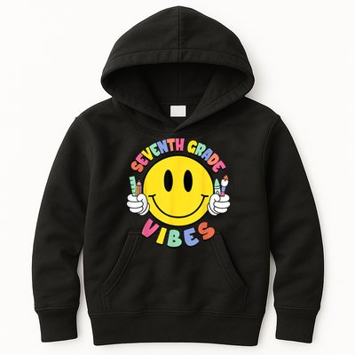 Seventh Grade Vibes Teachers 7th Grade Team Back To School Kids Hoodie