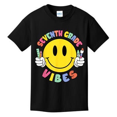Seventh Grade Vibes Teachers 7th Grade Team Back To School Kids T-Shirt