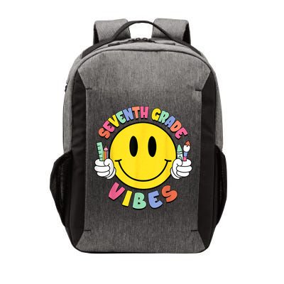 Seventh Grade Vibes Teachers 7th Grade Team Back To School Vector Backpack