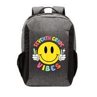 Seventh Grade Vibes Teachers 7th Grade Team Back To School Vector Backpack