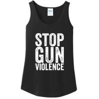 Stop Gun Violence Vintage Ladies Essential Tank