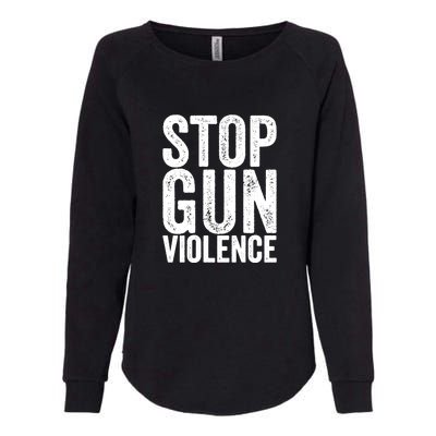 Stop Gun Violence Vintage Womens California Wash Sweatshirt