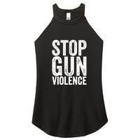 Stop Gun Violence Vintage Women's Perfect Tri Rocker Tank