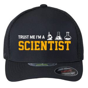 Scientist Graphic Vertrau Mir Ich Bin Ein Wissenschaftler [German Language Flexfit Unipanel Trucker Cap