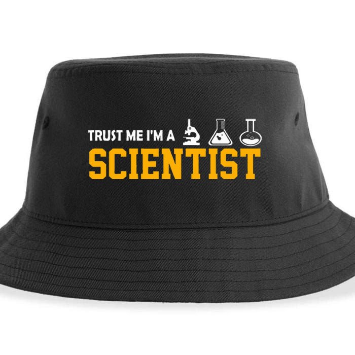 Scientist Graphic Vertrau Mir Ich Bin Ein Wissenschaftler [German Language Sustainable Bucket Hat