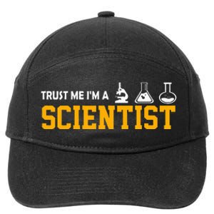 Scientist Graphic Vertrau Mir Ich Bin Ein Wissenschaftler [German Language 7-Panel Snapback Hat