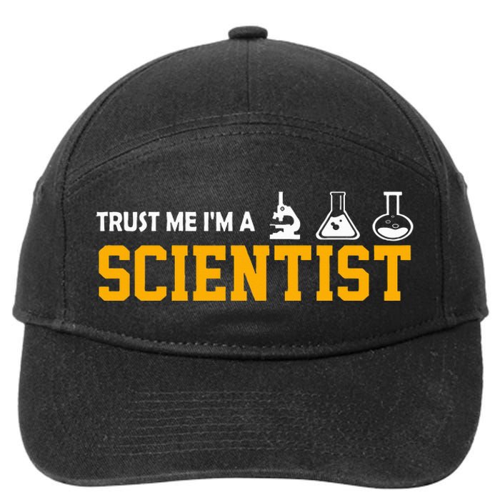 Scientist Graphic Vertrau Mir Ich Bin Ein Wissenschaftler [German Language 7-Panel Snapback Hat