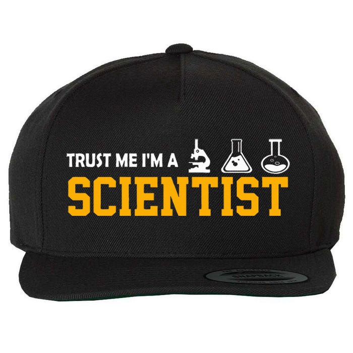 Scientist Graphic Vertrau Mir Ich Bin Ein Wissenschaftler [German Language Wool Snapback Cap