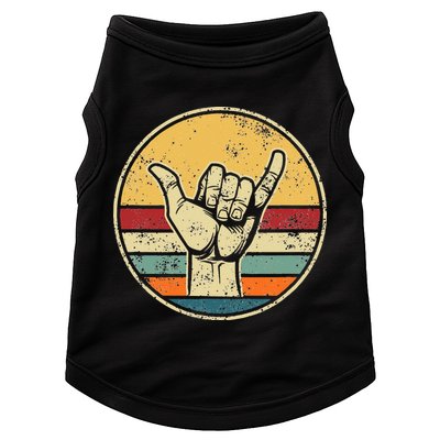Shaka Good Vibes Hang Loose Surfing Beach Apparel Design Doggie Tank