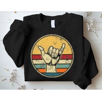 Shaka Good Vibes Hang Loose Surfing Beach Apparel Design Sweatshirt