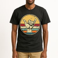 Shaka Good Vibes Hang Loose Surfing Beach Apparel Design Tall T-Shirt