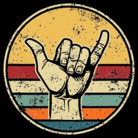 Shaka Good Vibes Hang Loose Surfing Beach Apparel Design Tall T-Shirt
