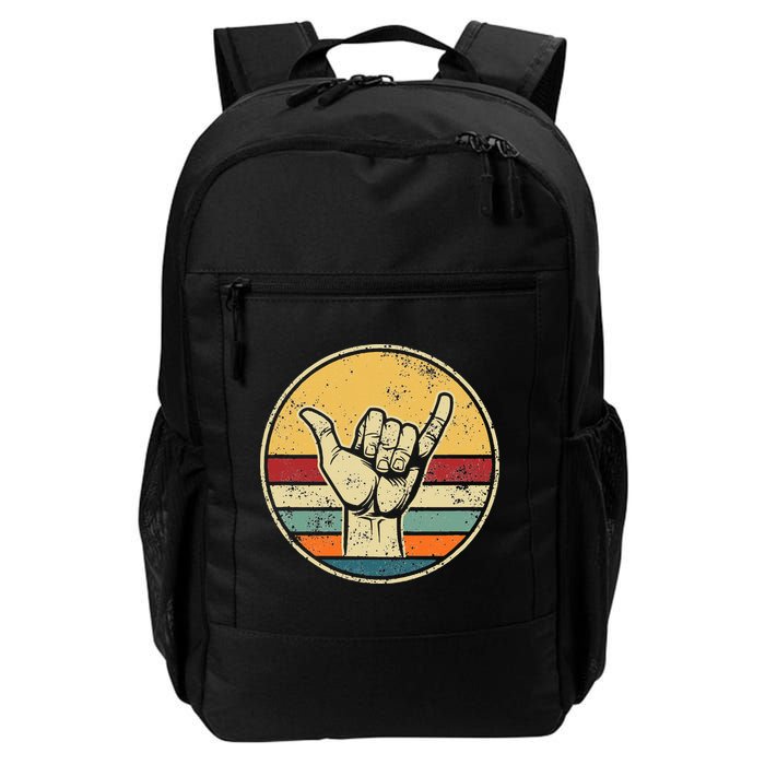 Shaka Good Vibes Hang Loose Surfing Beach Apparel Design Backpack