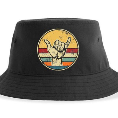 Shaka Good Vibes Hang Loose Surfing Beach Apparel Design Sustainable Bucket Hat