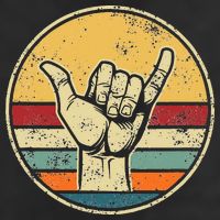 Shaka Good Vibes Hang Loose Surfing Beach Apparel Design 15oz Campfire Ceramic Mug