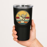 Shaka Good Vibes Hang Loose Surfing Beach Apparel Design Tumbler