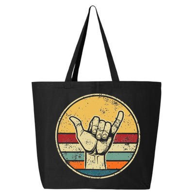 Shaka Good Vibes Hang Loose Surfing Beach Apparel Design 25L Jumbo Tote
