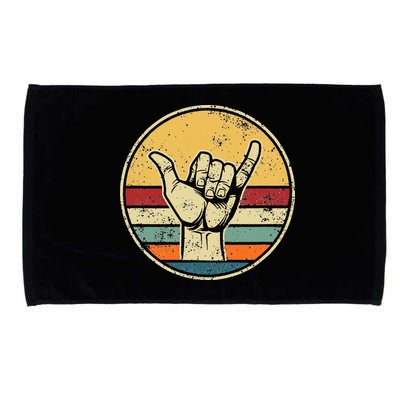 Shaka Good Vibes Hang Loose Surfing Beach Apparel Design Microfiber Hand Towel