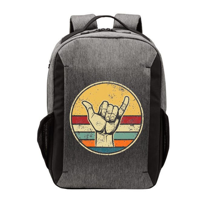 Shaka Good Vibes Hang Loose Surfing Beach Apparel Design Vector Backpack