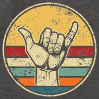 Shaka Good Vibes Hang Loose Surfing Beach Apparel Design Vector Backpack
