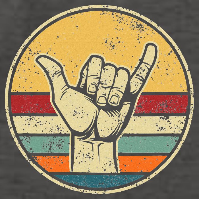 Shaka Good Vibes Hang Loose Surfing Beach Apparel Design Vector Backpack