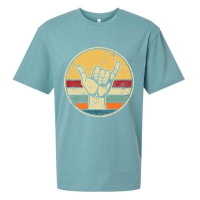 Shaka Good Vibes Hang Loose Surfing Beach Apparel Design Sueded Cloud Jersey T-Shirt