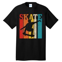 Skater Gift Vintage Skateboarding Skateboard Skate Skating Tall T-Shirt