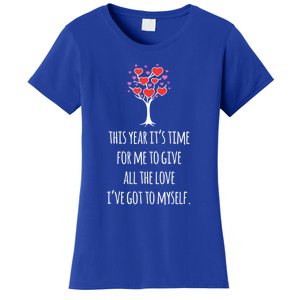 Sfunny Giftlove Valentines Day Tree Heart Single Awareness Day Gift Women's T-Shirt