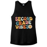 Second Grade Vibes 2nd Grade Team Retro 1st Day Of School Ladies PosiCharge Tri-Blend Wicking Tank