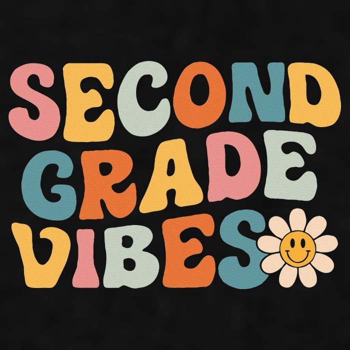 Second Grade Vibes 2nd Grade Team Retro 1st Day Of School Ladies PosiCharge Tri-Blend Wicking Tank