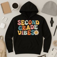 Second Grade Vibes 2nd Grade Team Retro 1st Day Of School Hoodie
