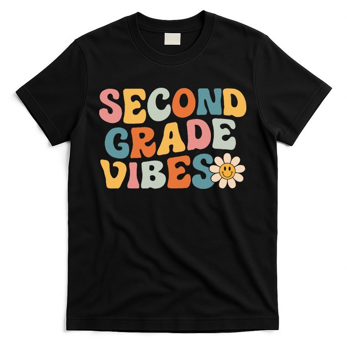 Second Grade Vibes 2nd Grade Team Retro 1st Day Of School T-Shirt
