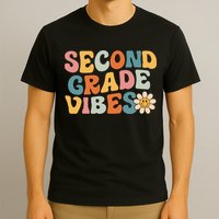 Second Grade Vibes 2nd Grade Team Retro 1st Day Of School T-Shirt